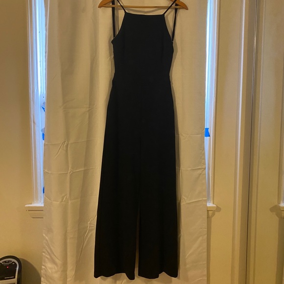 Lulu’s Black Low Back High Neck Jumpsuit - Picture 5 of 7